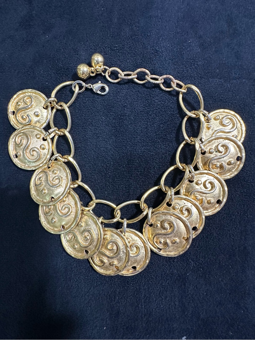 Vtg: 1980’s Edouard Rambaud Paris UPCYCLED Charm Bracelet •One of One